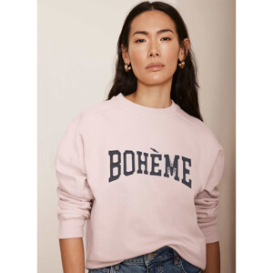 Mint Velvet Pink Boheme Slogan Sweatshirt